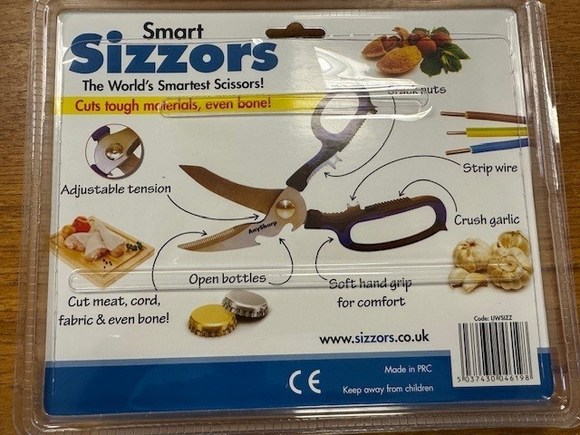 4 Pairs of 5-in-1 Multi-Function Kitchen Shears