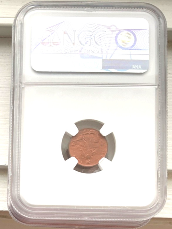 1912 R Italy 1 Centesimo, NGC MS 64 RD, Red, Better Date, 059
