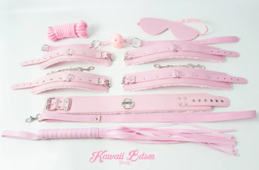 7 pcs SM Bondage submissive (pink)