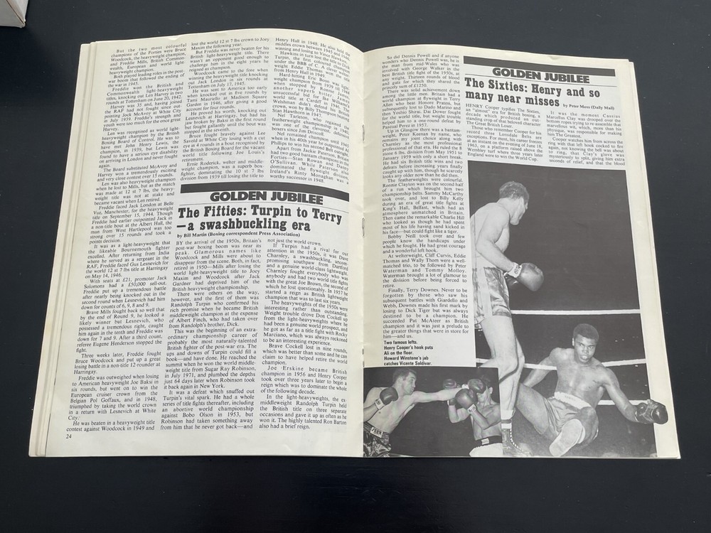 1979 British Boxing Board of Control Golden Jubilee Program