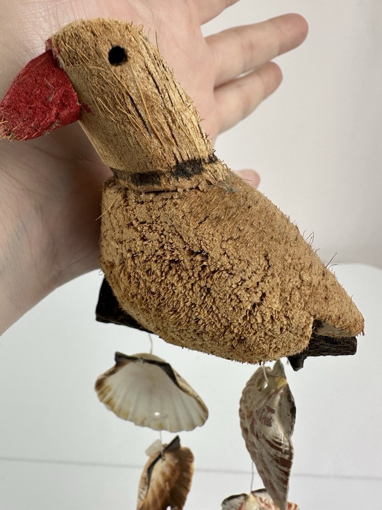 Handcrafted Bird Sea Shell Wind Chime