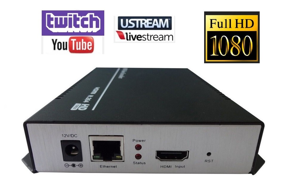 HDMI H264 HD IP Video Encoder Youtube Twitch Facebook VLC Broadcast Streaming
