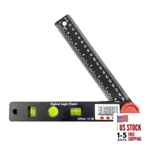 Digital Angle Finder Protractor-7inch 0-360 °LCD Digital onesize Black 2