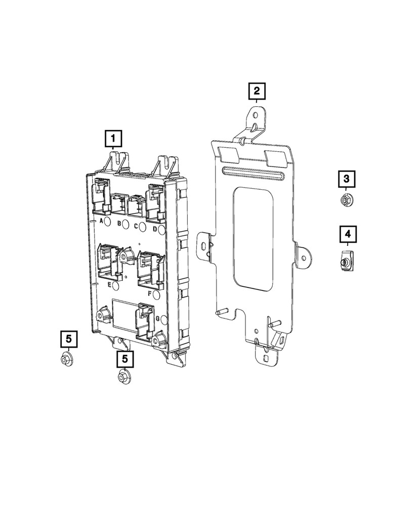 Genuine Mopar Bracket 68287184AA