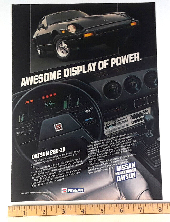 1983 DATSUN 280ZX ORIGINAL AD