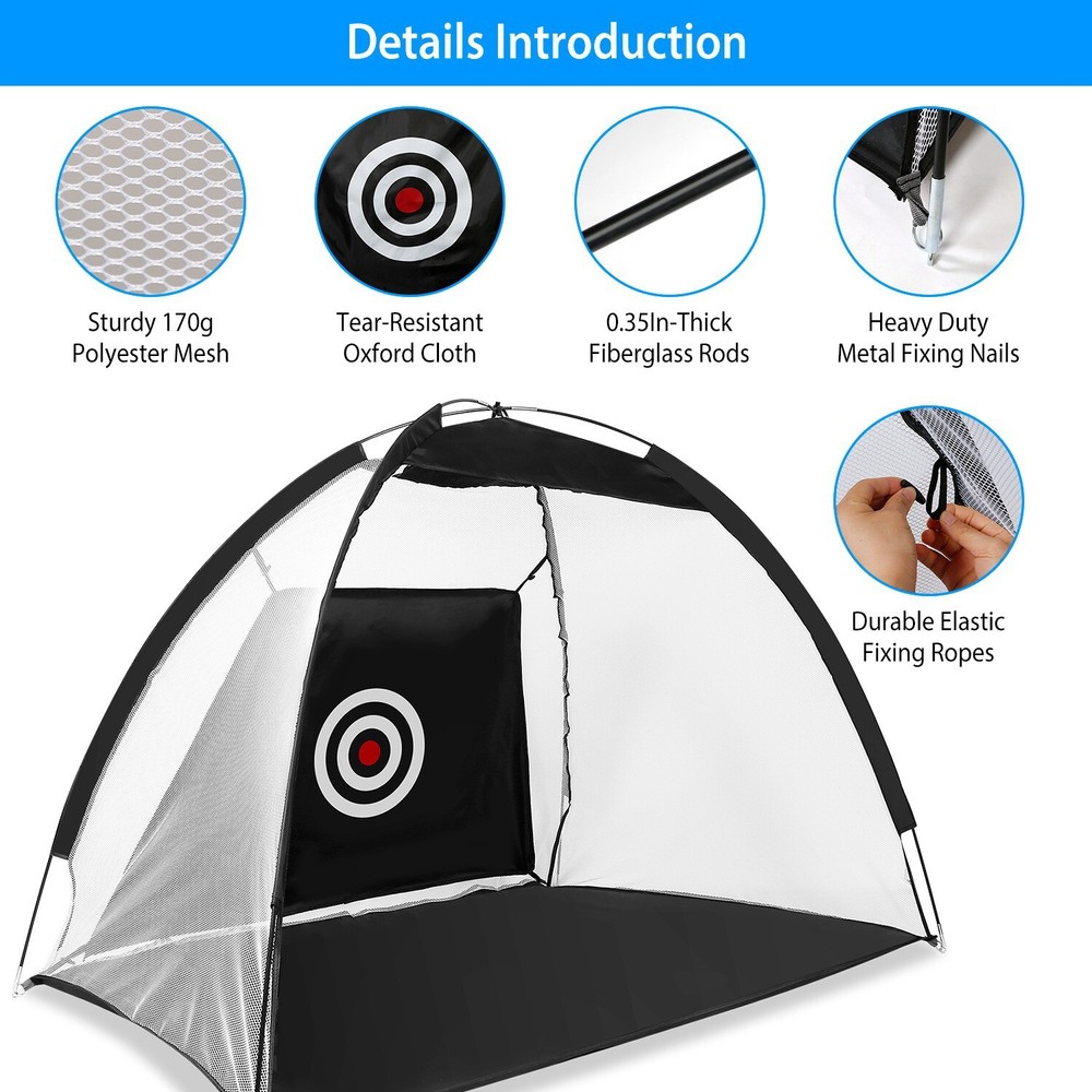 Golf Nets for Backyard Driving Real Golf Balls, Golf Practice Training Aids Net