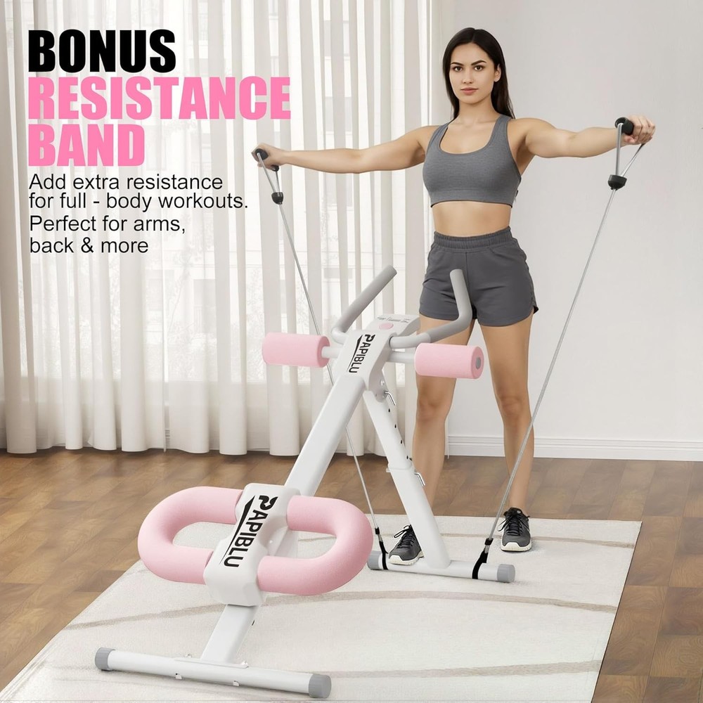 Abdominal Trainers - Adjustable Ab Trainer Machine, Foldable Abdominal Workout E