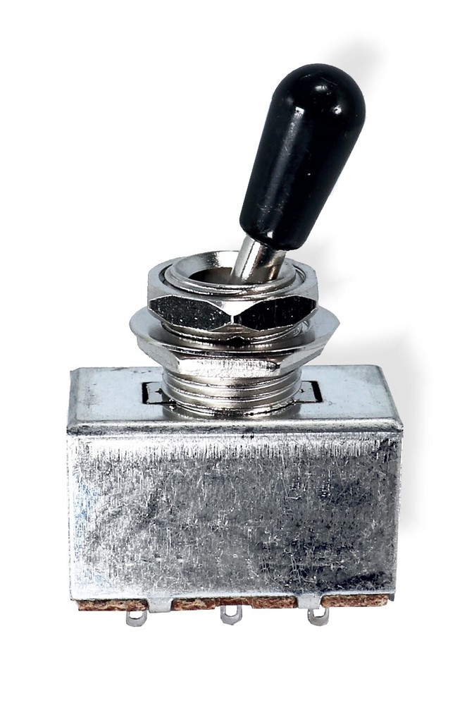 Switch Toggle 3 Way Box with Black Knob Import Version 153003BK