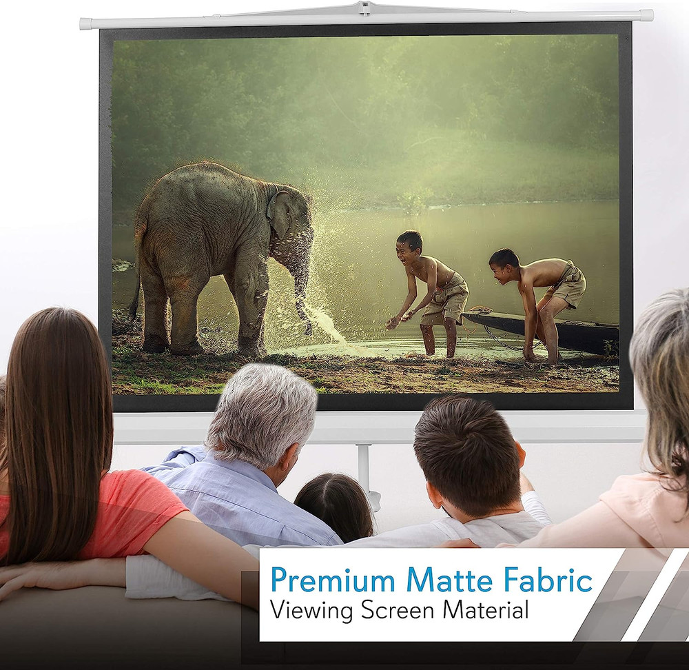 Portable Projector Screen Tripod Stand - Mobile Projection Screen, Lightweight C