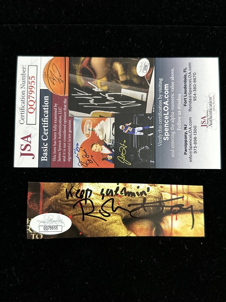 Robert Joy Signed Cut - JSA QQ79955