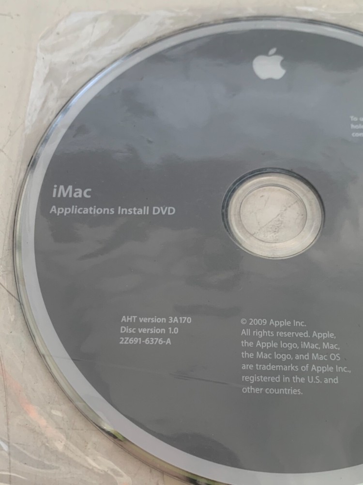 2009 iMac Applications Install DVD Version 1.0