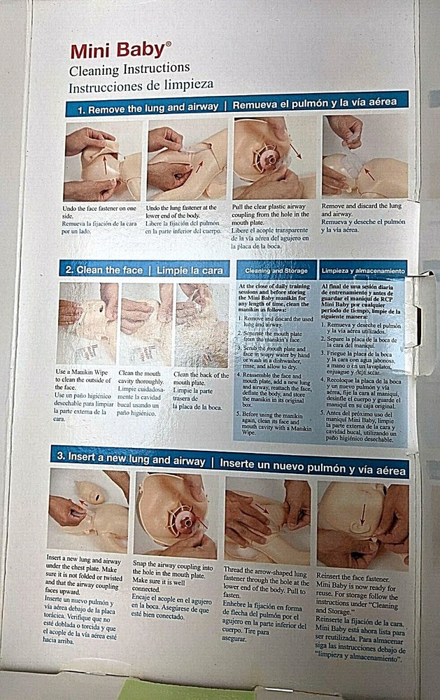 Infant CPR Anytime Learning Tech Mini Baby Trainer & DVD NEW