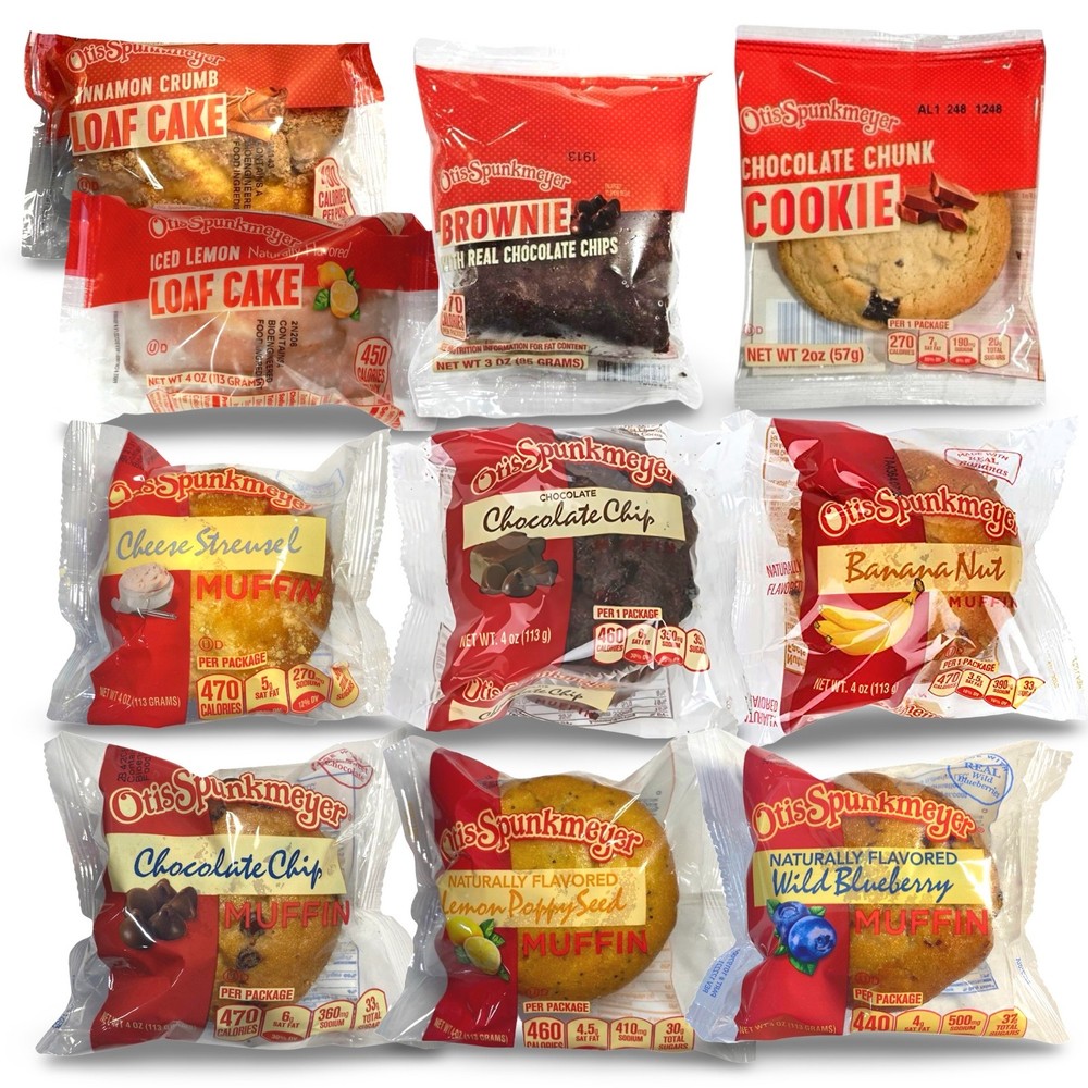 Otis Spunkmeyer Otis Spunkmeyer 10 Unique Snack Cakes Sampler Pack Includes Brow