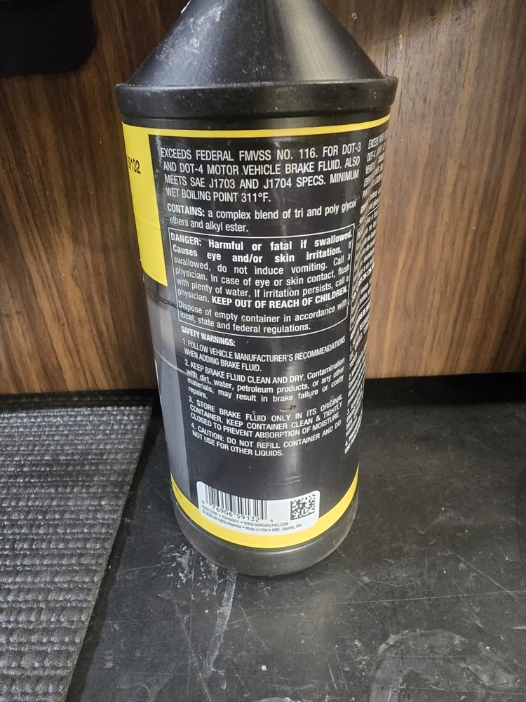 BRAKE FLUID SYNTHETIC DOT-4