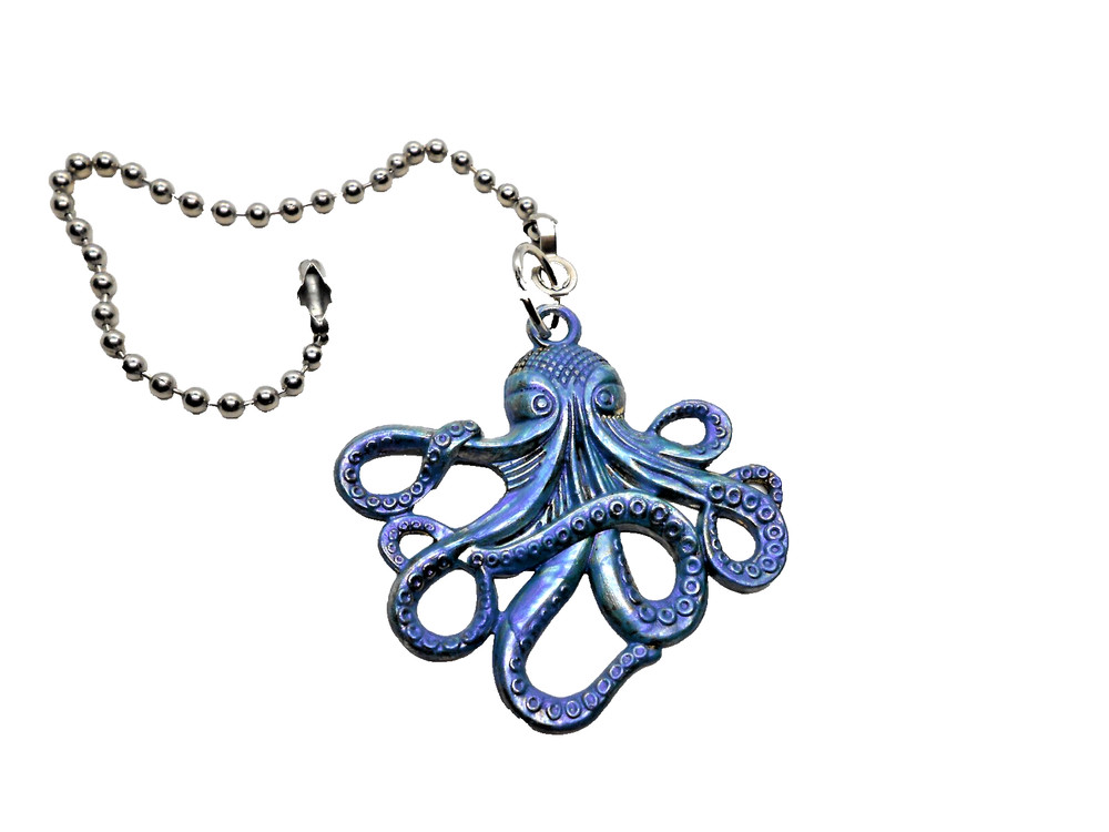 Octopus Sea Shore Ceiling Fan/Light Pull
