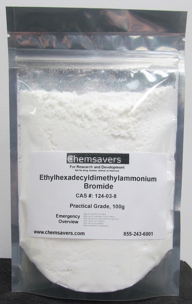 Ethylhexadecyldimethylammonium Bromide,  Practical Grade, 100g