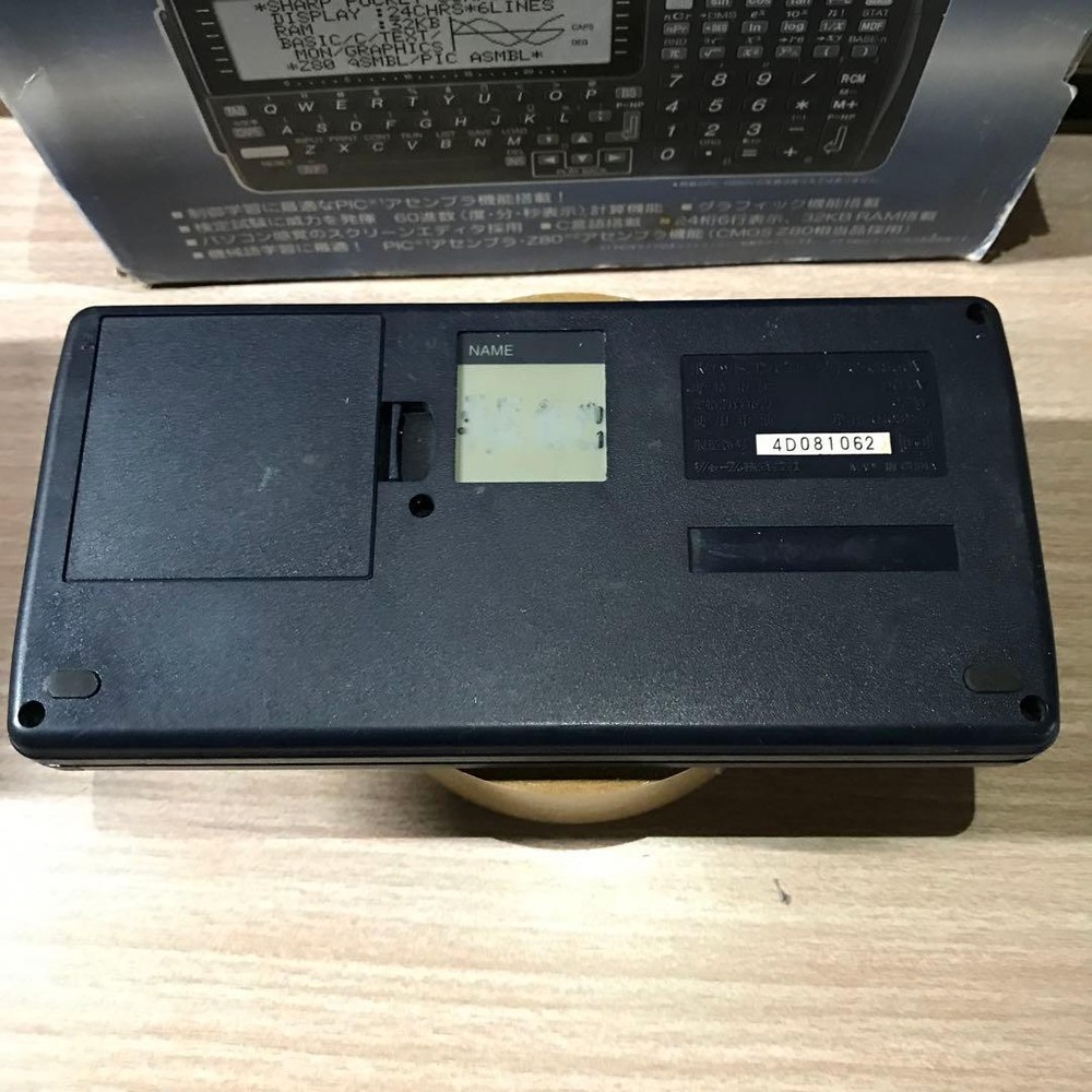 SHARP PC-G850V Pocket computer PC Function Calculator Tested