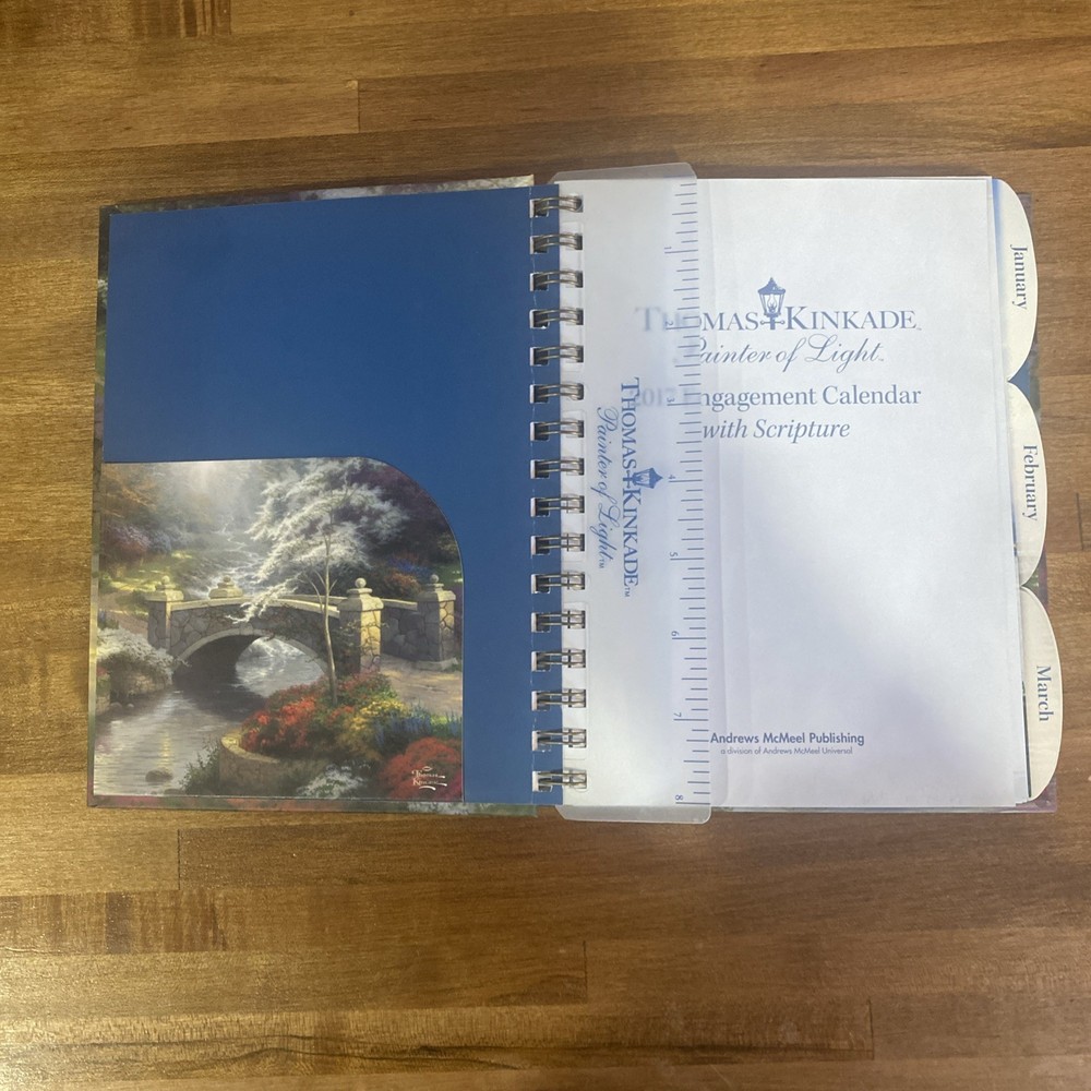 Thomas Kinkade Painter of Light with Scripture 2017 Engagement Calendar
