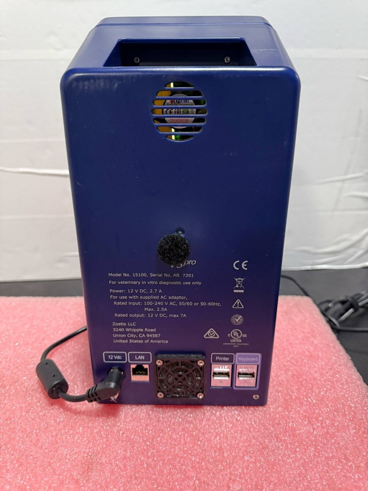 ABAXIS ZOETIS VSPRO VETERINARY COAGULATION BLOOD ANALYZER w Software