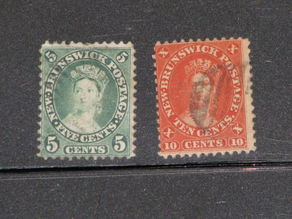 CANADA-NEW BRUNSWICK, SCOTT# 8 & 9, USED
