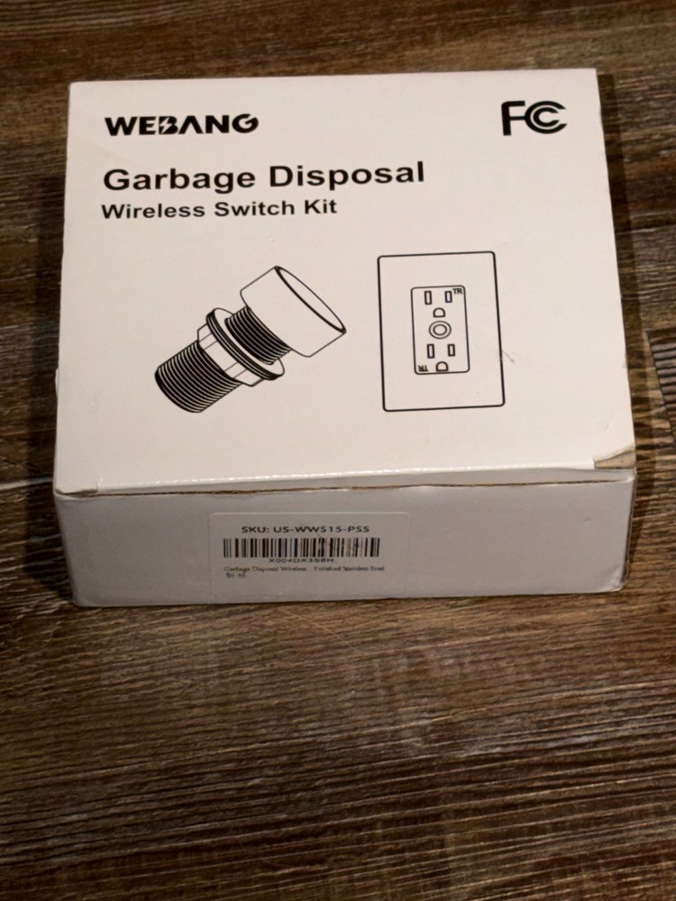 WEBANG Garbage Disposal Wireless Switch Kit (Countertop On/Off Switch)