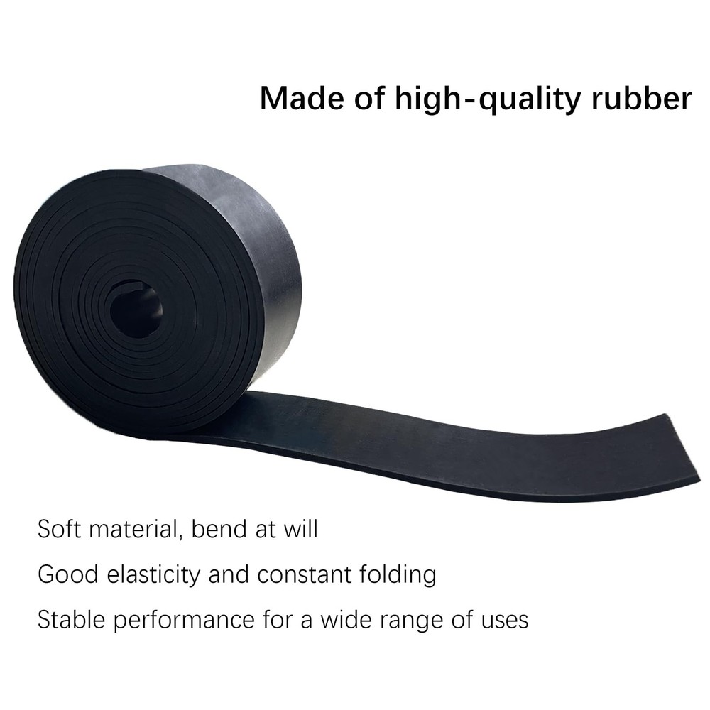 Solid Rubber Strips 1/8 (.125)" Thick X 2" Wide X 10'Long, Solid Rubber Sheet...