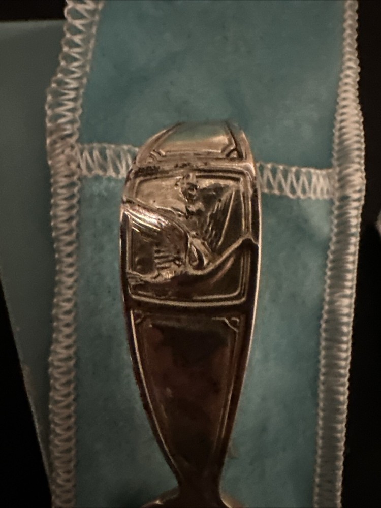 tiffany co engraved sterling silver spoon And Fork.
