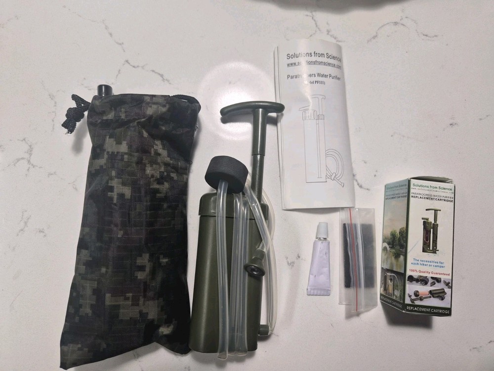 Solutions from Science paratroopers Water Purifier System + Replacement Filter