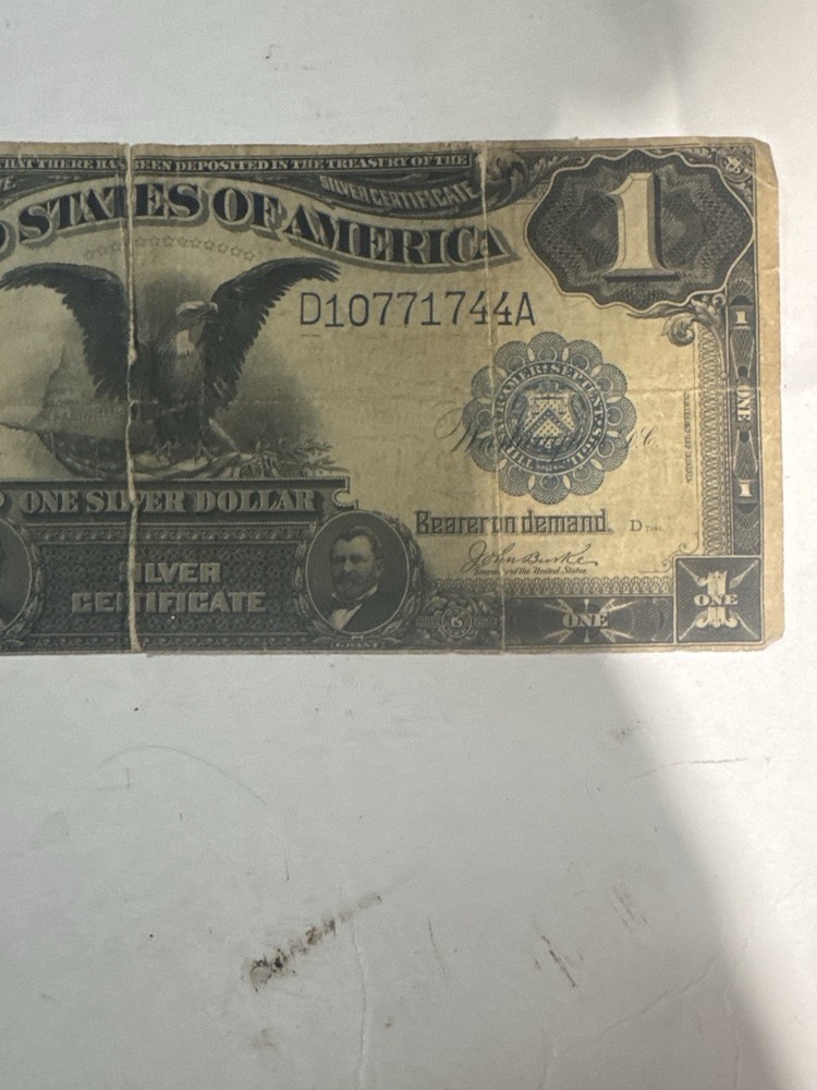 1899 $1 BLACK EAGLE Silver Certificate 🦅 Large Note