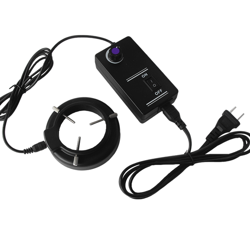 Purple UV Light Microscope Light LED Ring Lamp 60mm Inner Diameter US