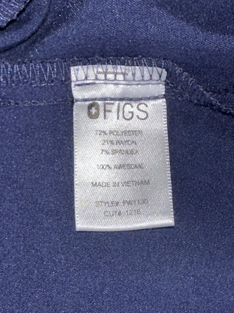 Figs Technical Collection Scrub Set Pants Top Dark Blue Medium