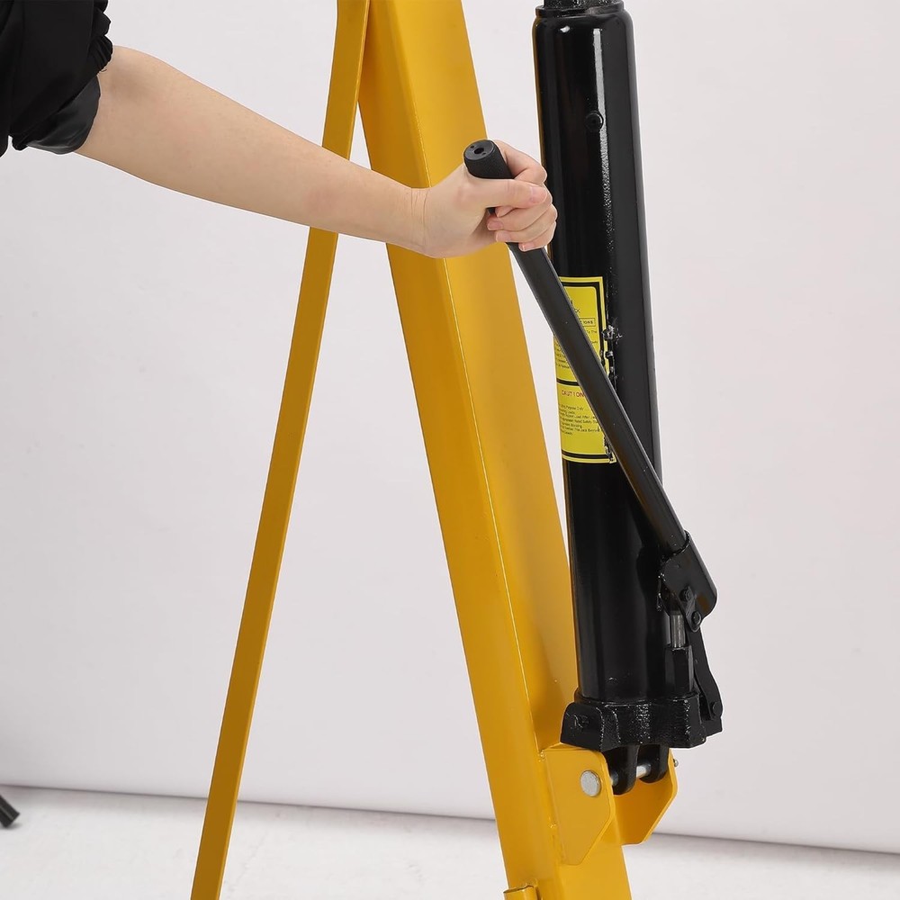 2Ton/4400lbs Folding Engine Crane Cherry Picker Hydraulic Hoist Workshop Lifter