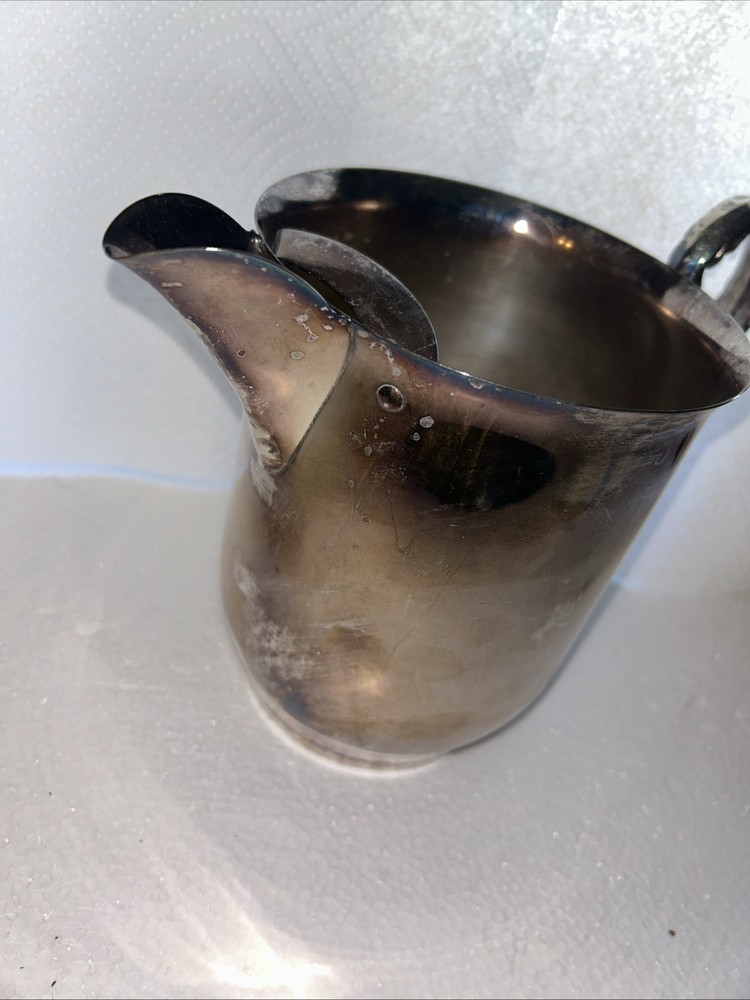 Vintage Sheridan silver on copper pitcher