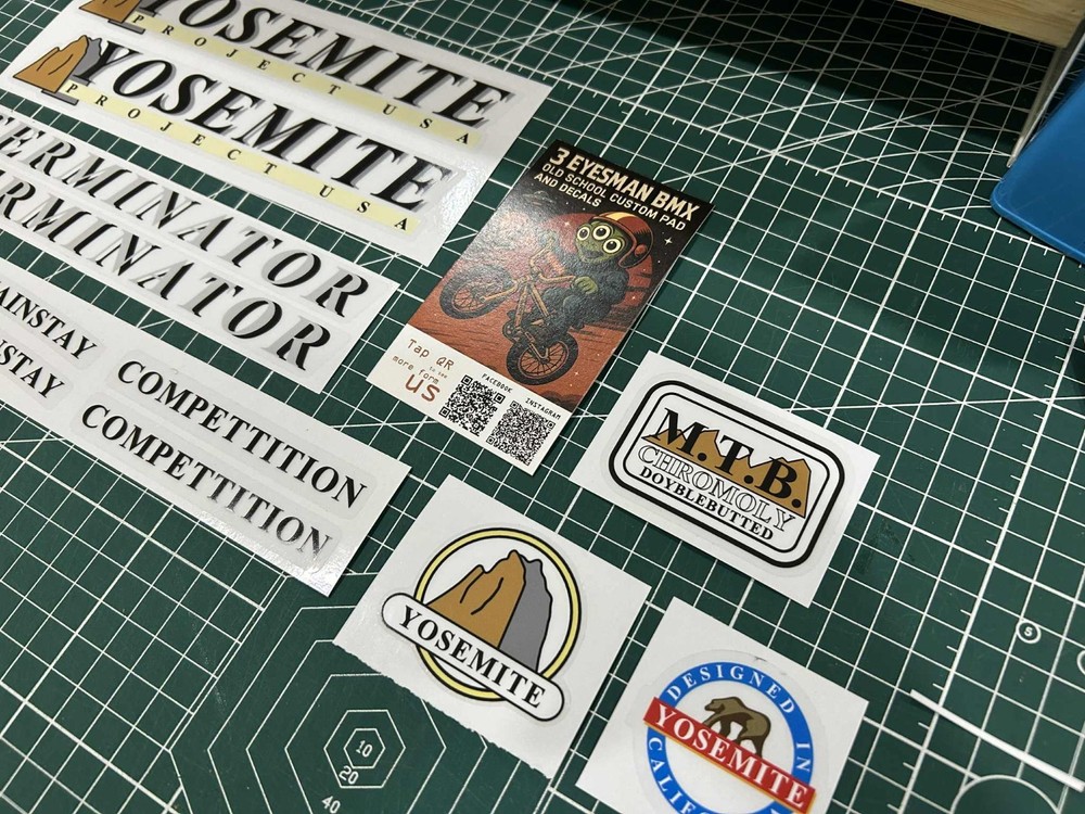Yosemite terminator MTB sticker decals