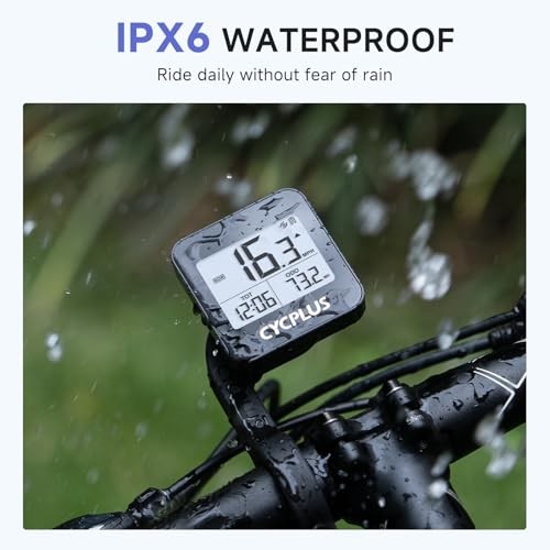 GPS Bike Computer, Wireless Cycling Computer with Automatic Backlight, G1