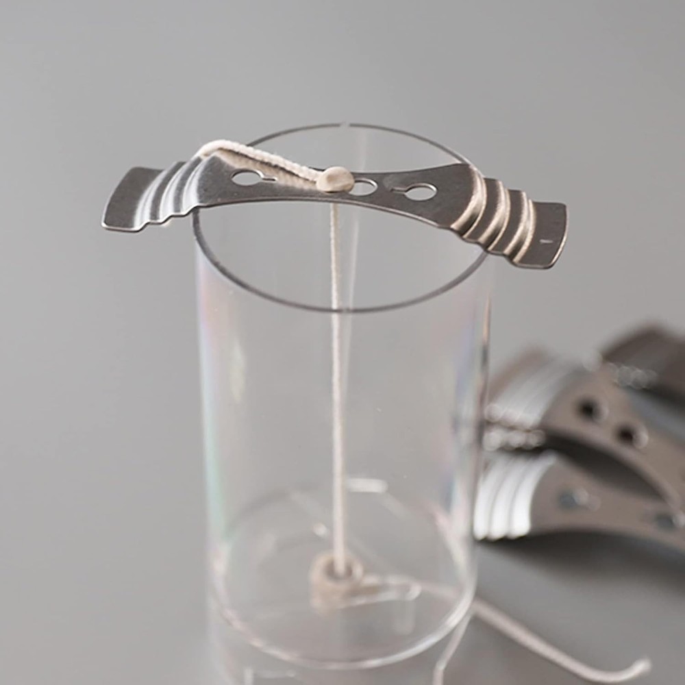 Metal Wick Centering Device - 21 Durable Holders for Effortless Candle Making