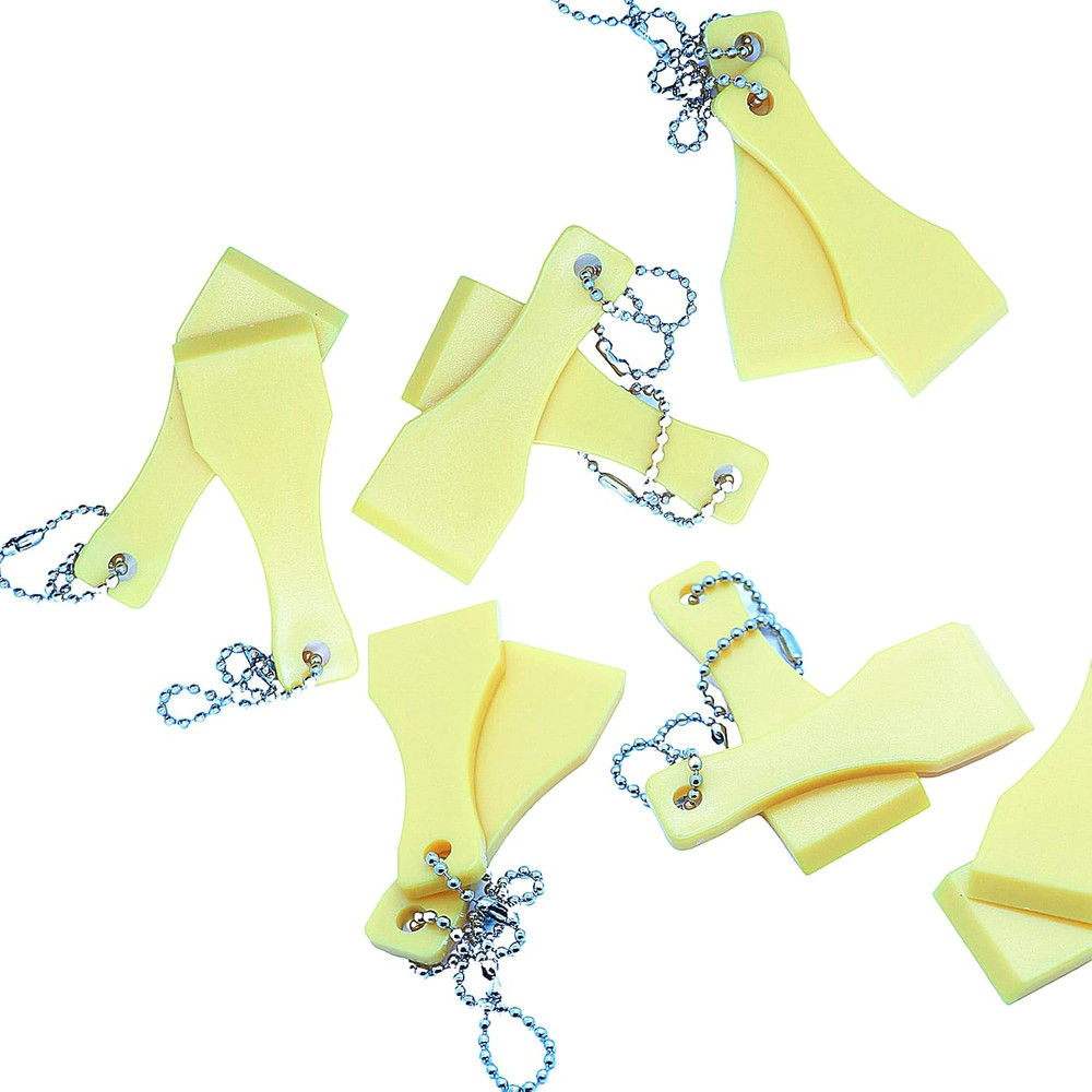 Plastic Scraper Tool Keychain, Scraper for Lottery Ticket, Scoop Shape Scratcher