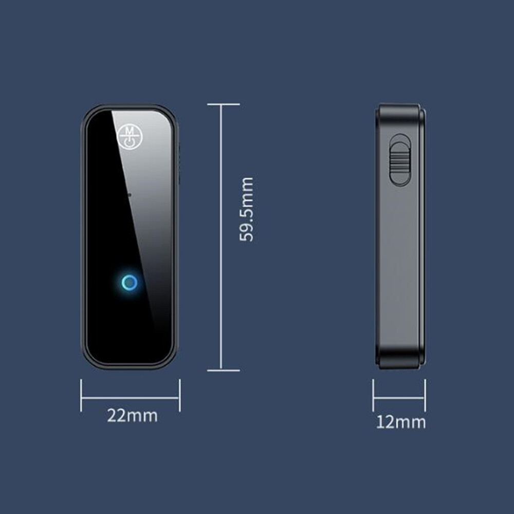 Bluetooth 5.0 Receiver Transmitter Wireless Car Audio AUX Adapter Plug And Play