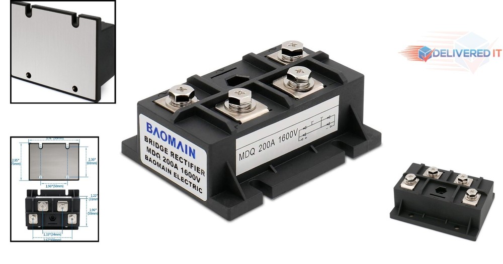Durable 200A Bridge Rectifier Module, 1600V – Versatile Power Supply Solution