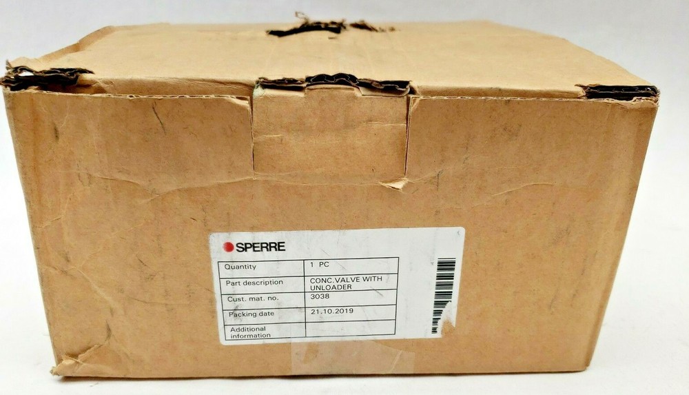SPERRE CONC. VALVE WITH UNLOADER