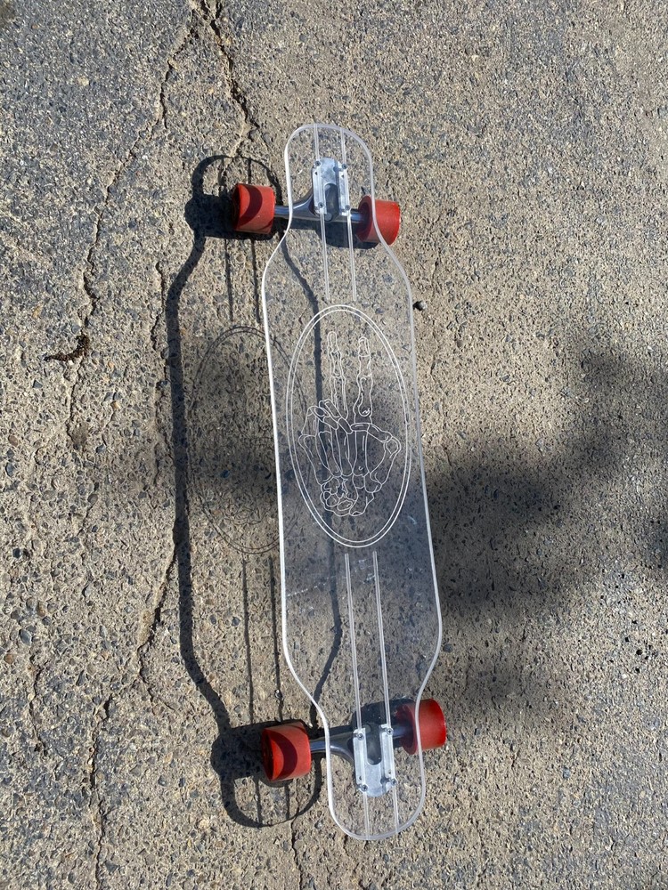 Clear Ghostboard Long Board