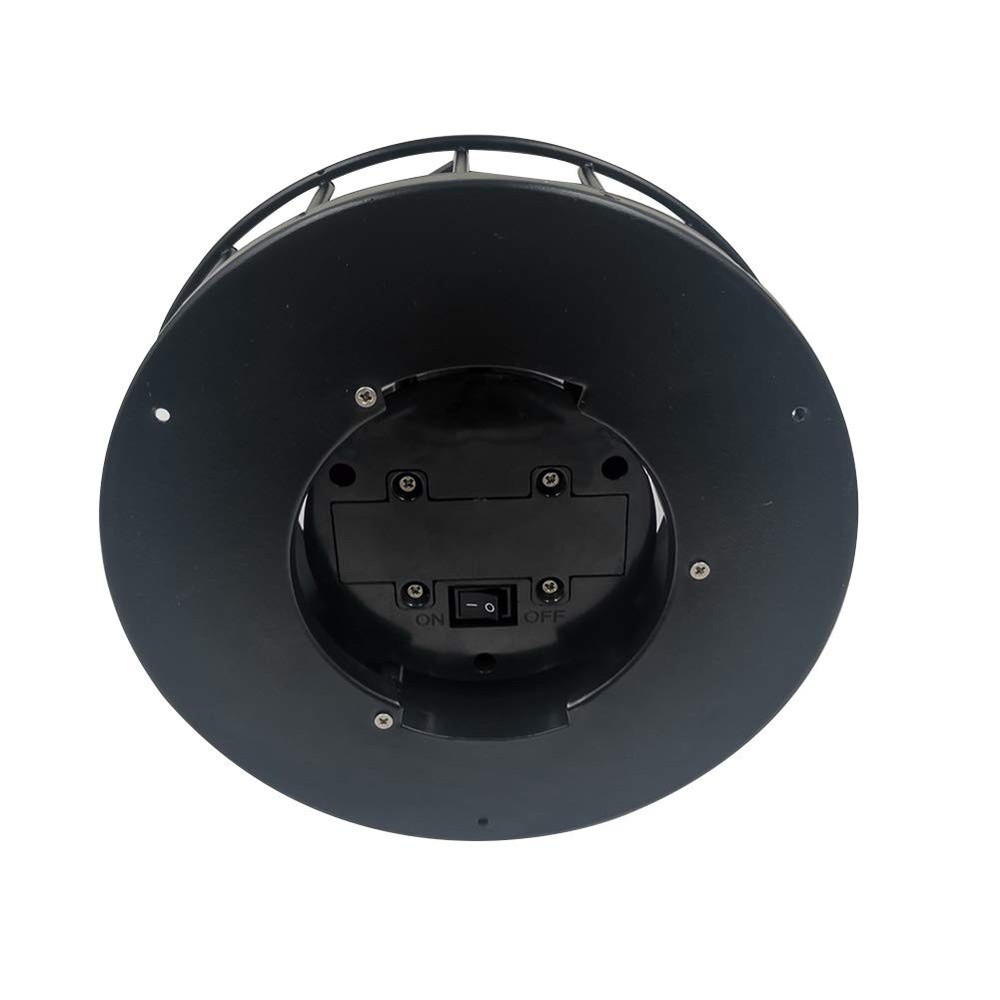 CALIDAKA LED Solar Powered Lighthouse 360 Degree Rotating Black