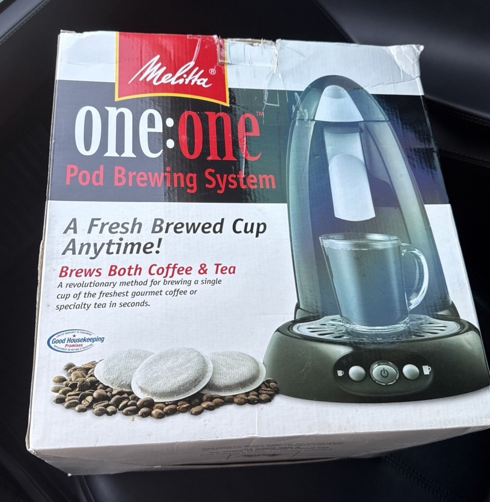 Melitta One:One Pod Brewing System Coffee & Tea Maker MES2B New in Open Box
