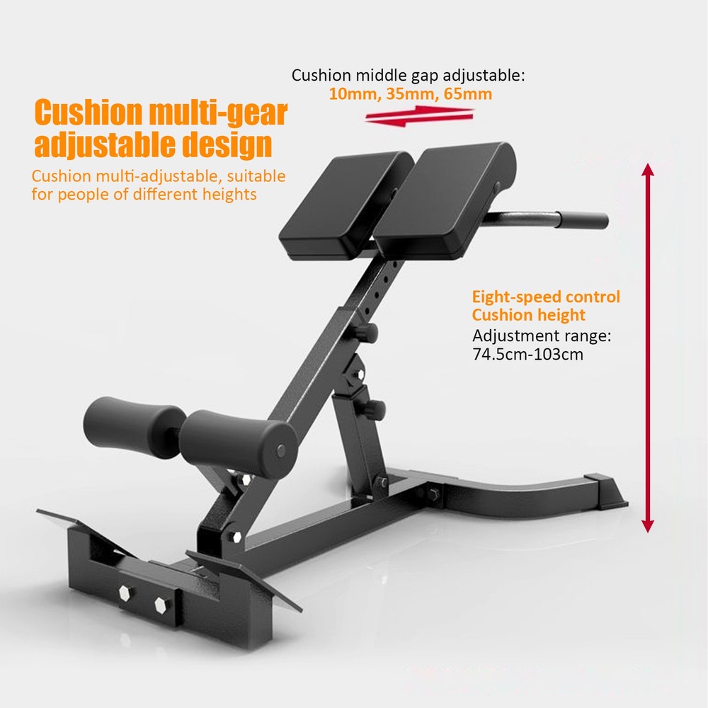 Fold Roman Chair Back Extension Bench Adjustable Angle Abdominal Exercise