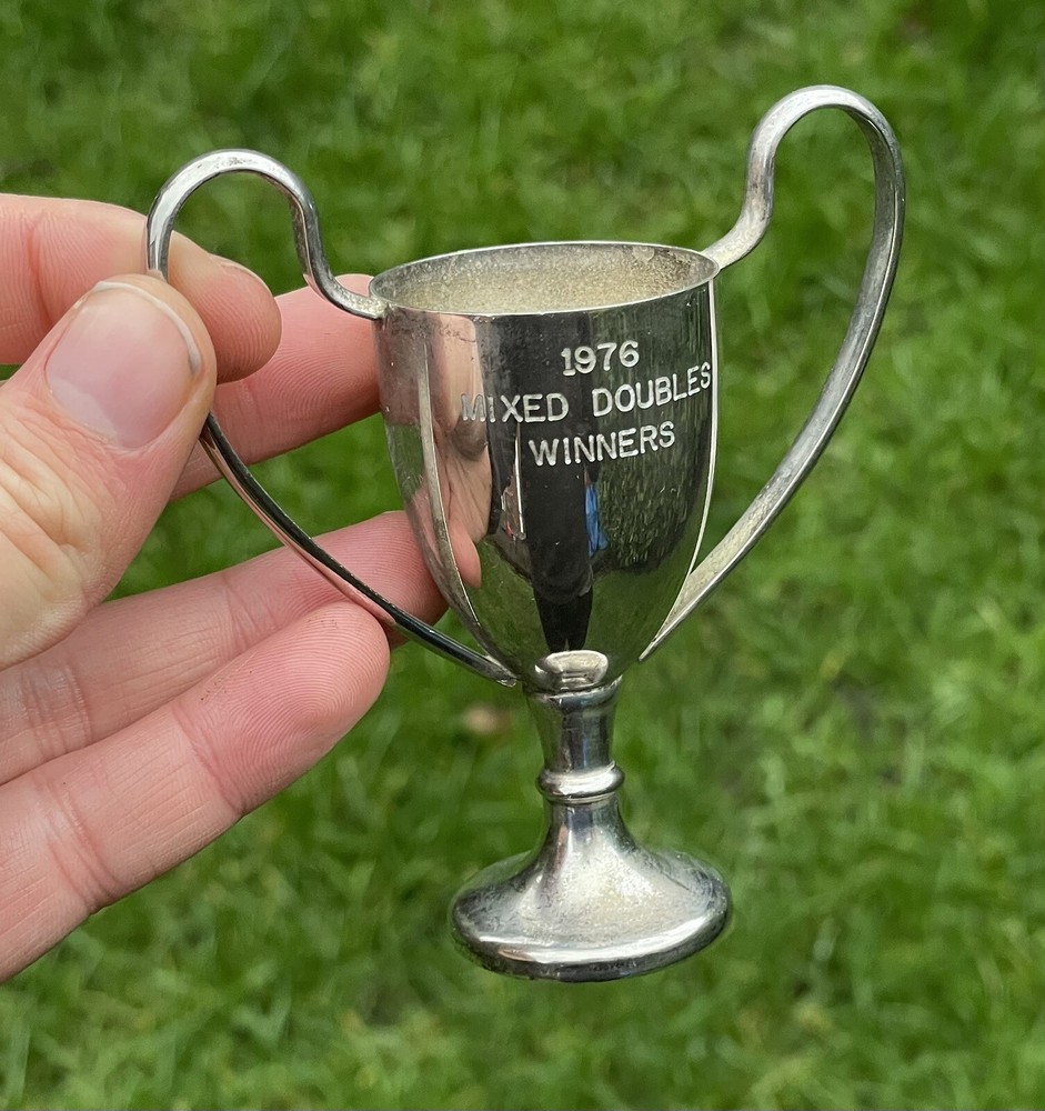 Antique Silver Plated Award Trophy