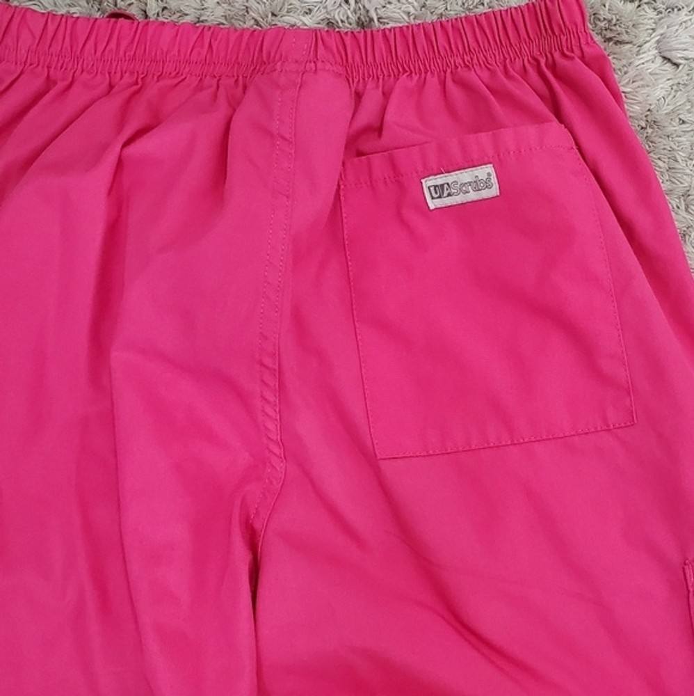 UA Scrubs Pink Scrub Set, Size Small