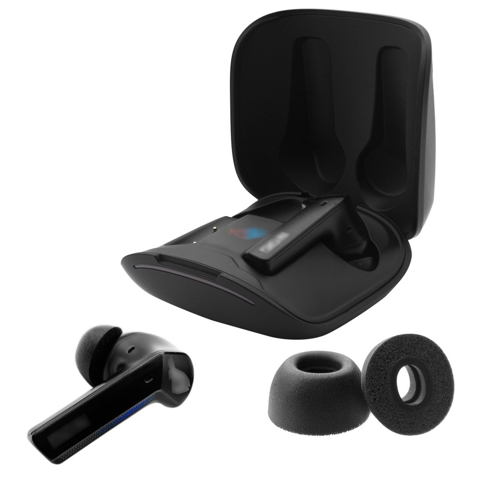 Klowcok Replacement Memory Foam Ear Tips for ASUS ROG Cetra True Black