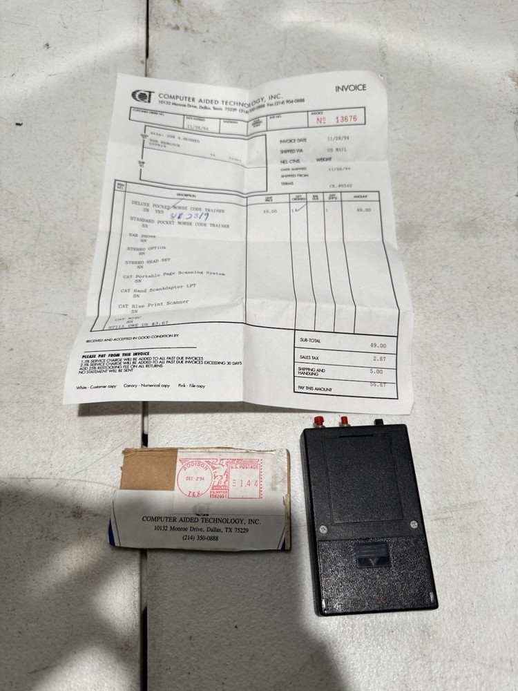 cat deluxe pocket morse code trainer untested