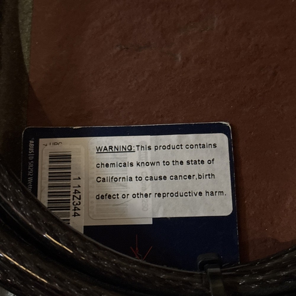 Abus Cobra Looped Cable Black 8/250 8’2”
