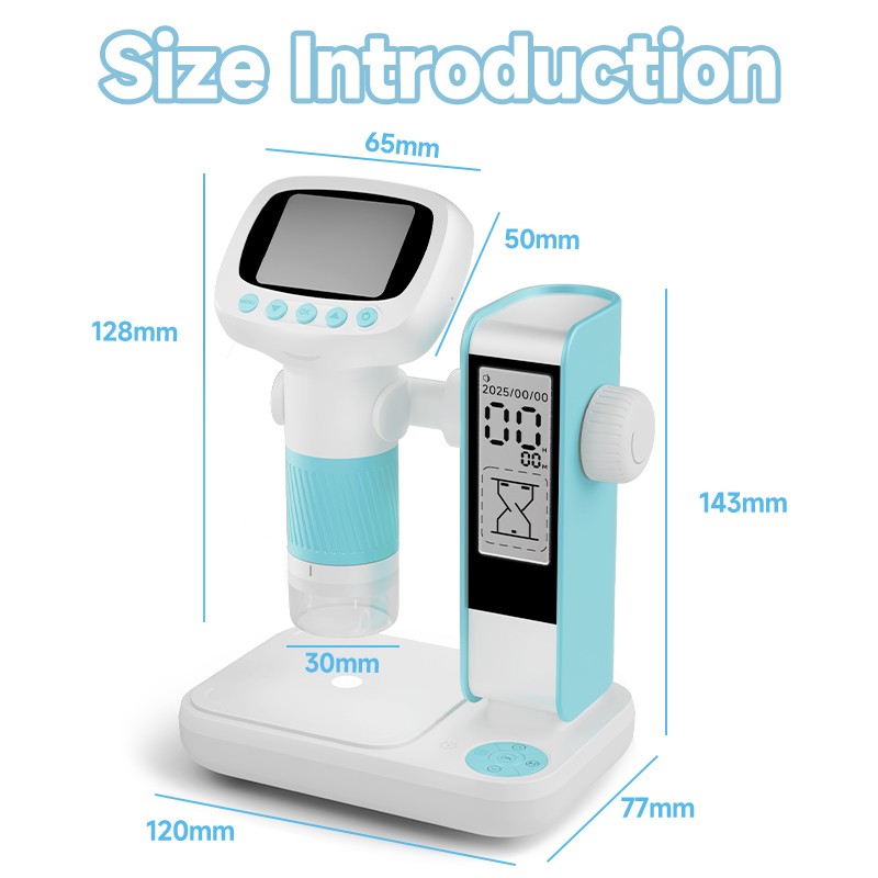 Pocket Microscope for Kids 2.0" Screen, High-Definition Digital Microscope1000X